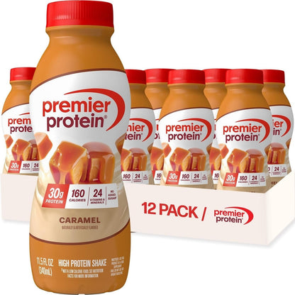 Premier Protein 30g High Protein Shake, Chocolate, 12 Pack