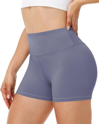 Runhit Women's Workout Biker Shorts - 3"/5"/8" High Waisted Tummy Control Spandex Booty Shorts for Volleyball Gym Yoga Dance
