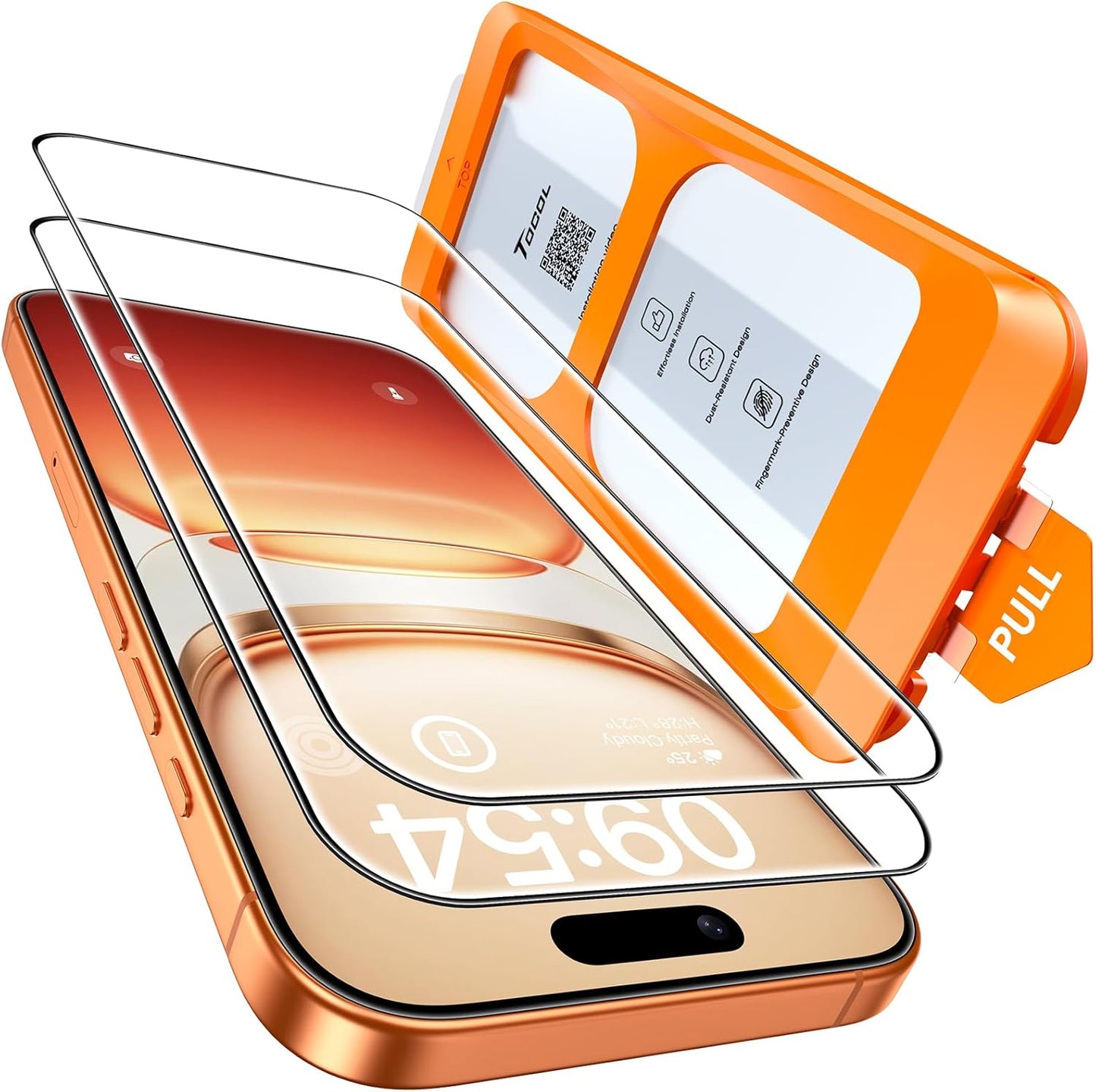 TOCOL for iPhone 17 Pro Screen Protector, Clear