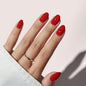 BTArtbox Press On Nails, Vanilla Cream, Short Square, Ombre Peach, 32Ct