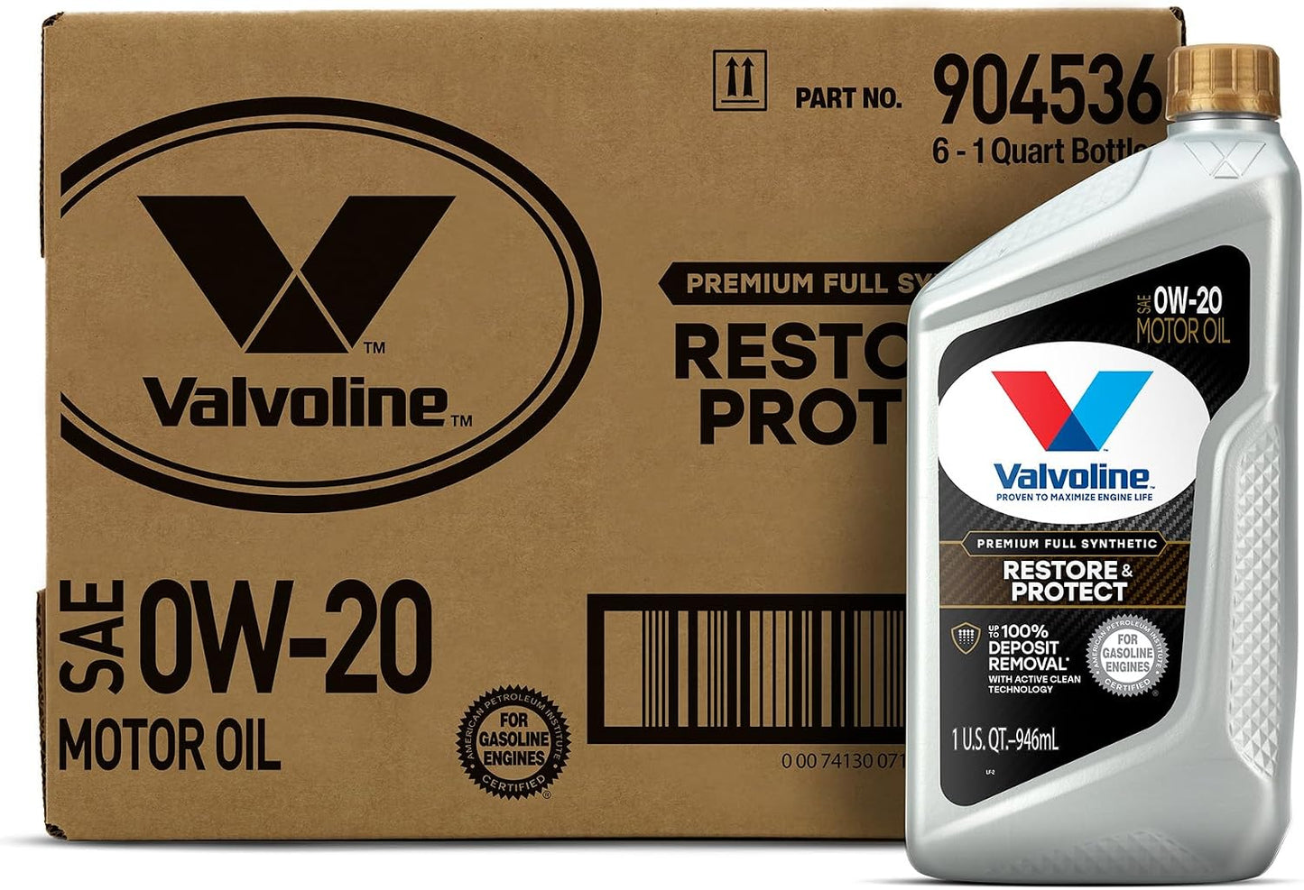 Valvoline Advanced Full Synthetic SAE 0W-20 Motor Oil 5 QT