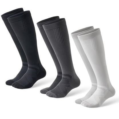 Compression Socks for Women and Men,15-20 mmHg Support(3 Pairs)