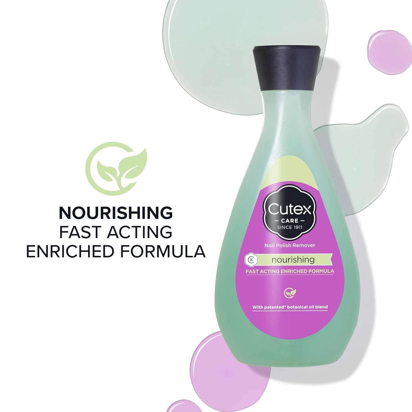 Cutex Nail Polish Remover, Strength Shield, Leaves Nails Looking Healthy, Contains Vitamins E, B5 & Hydrolyzed Silk, 6.76 Fl Oz