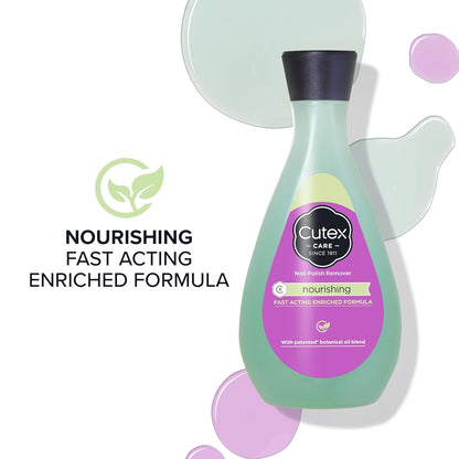 Cutex Nail Polish Remover, Strength Shield, Leaves Nails Looking Healthy, Contains Vitamins E, B5 & Hydrolyzed Silk, 6.76 Fl Oz