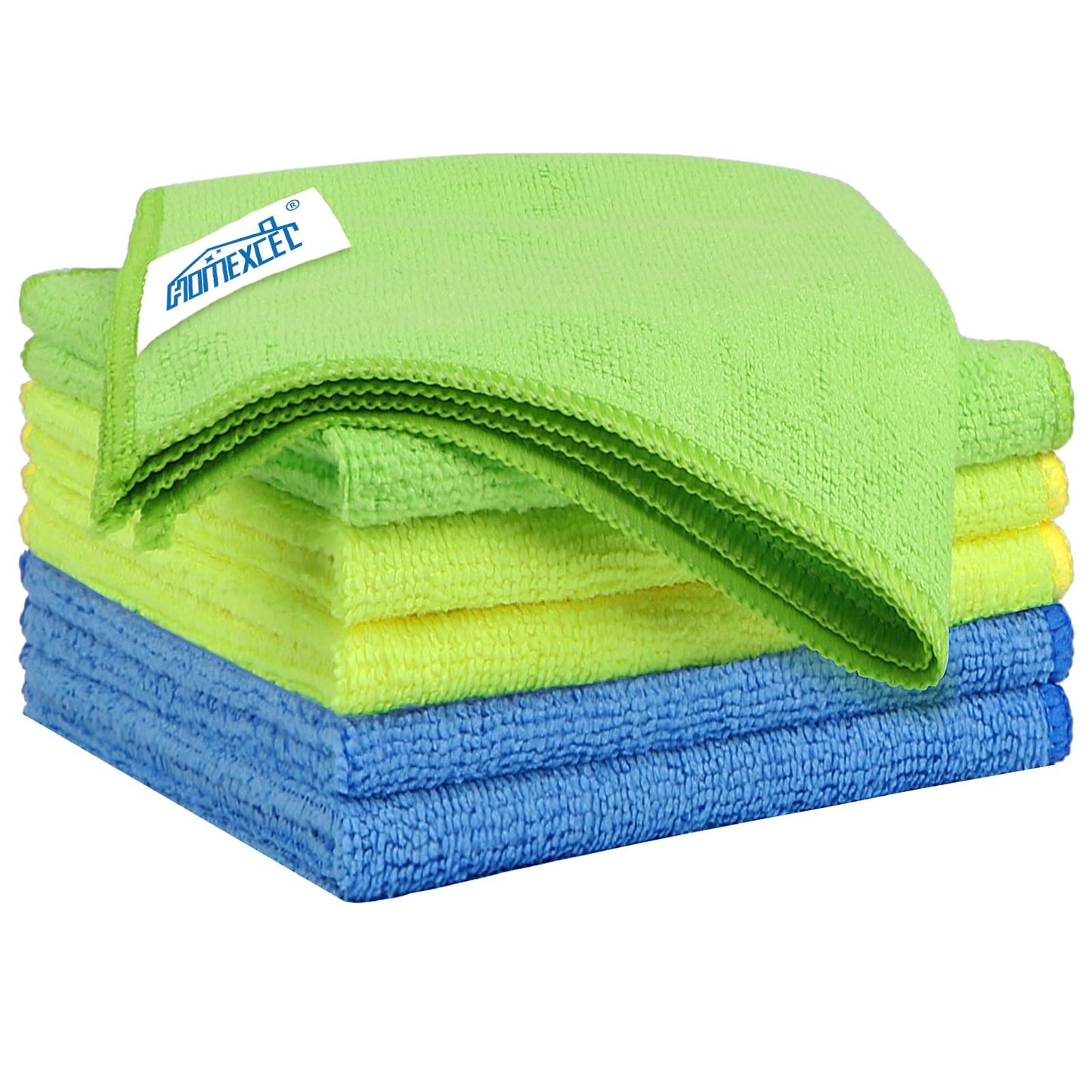 HOMEXCEL Microfiber Cleaning Cloth 12 Pack, 12.5 x 12.5 inch Microfiber Towels for Cars, Ultra Absorbent Washing Cloth, Lint Free Streak Free Cleaning Rags for Car, Kitchen, and Window (Grey)