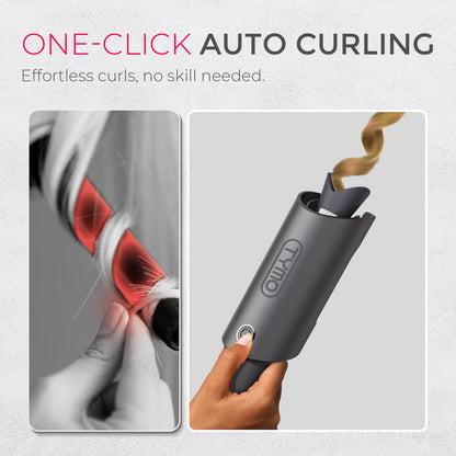 TYMO Automatic Rotating Curling Iron, TYMO CURLPRO Beach Waves Hair Curler