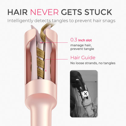 TYMO Automatic Rotating Curling Iron, TYMO CURLPRO Beach Waves Hair Curler