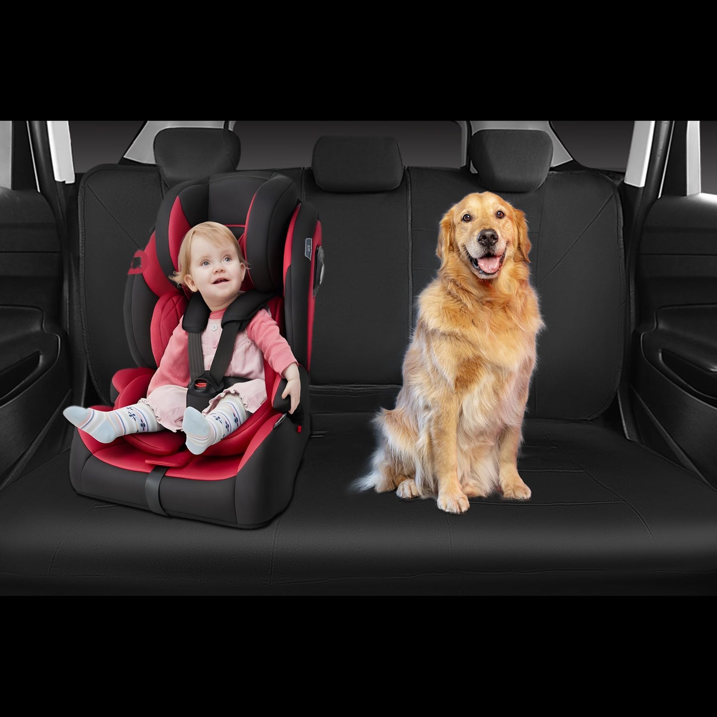CAR PASS Waterproof Car Seat Covers Front Seats Only with 5mm Composite EVA, Neoprene Car Seat Cover with Separate Headrest Cover, Quick Setup Universal Fit for Car SUV Trucks,Airbag Compatible（Gray