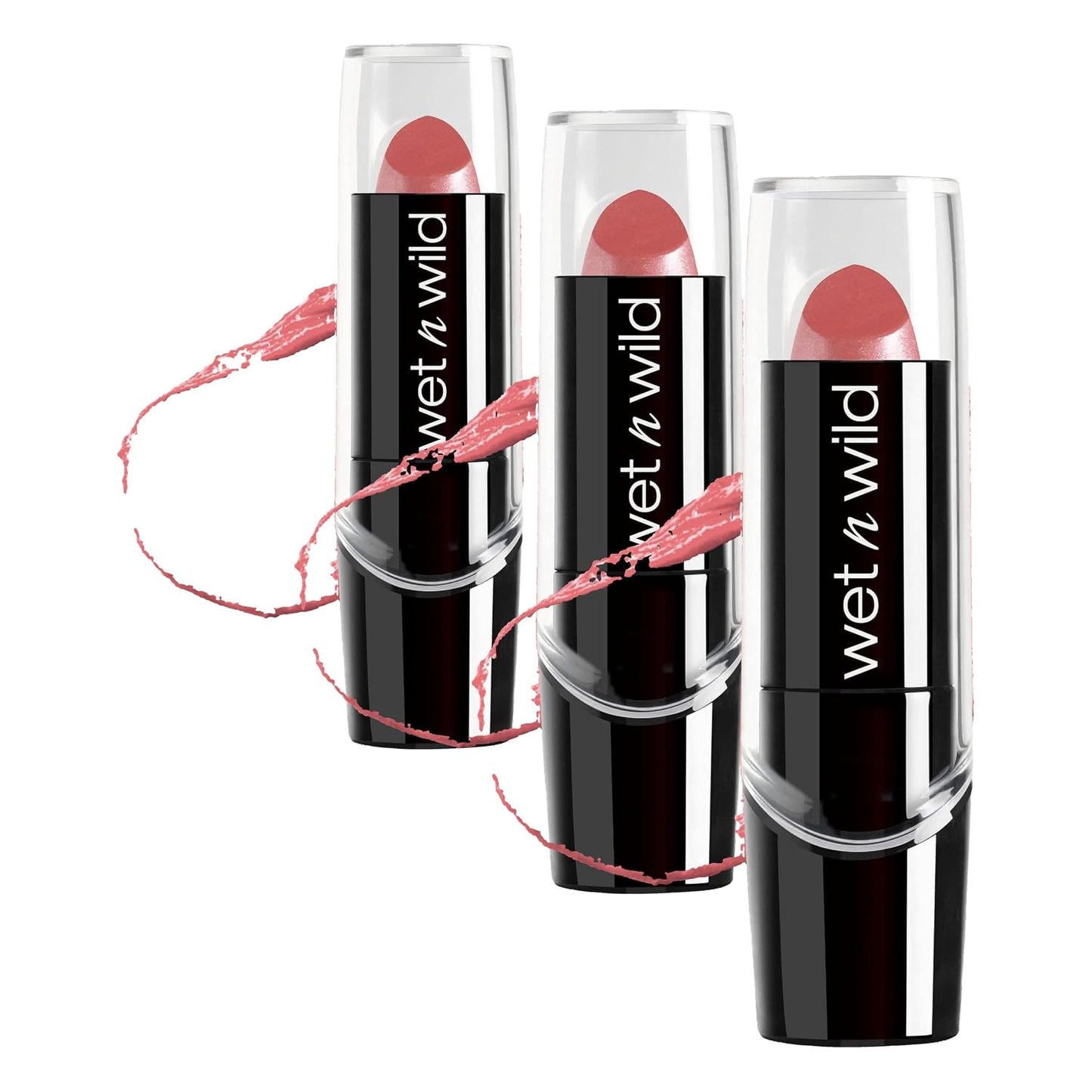 wet n wild Silk Finish Lipstick, Hydrating Rich Buildable Lip Color, Formulated with Vitamins A,E, & Macadamia for Ultimate Hydration, Cruelty-Free & Vegan - A Short Affair
