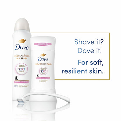 Dove Invisible Antiperspirant Dry Spray Clear Finish 3PK 3.8 oz