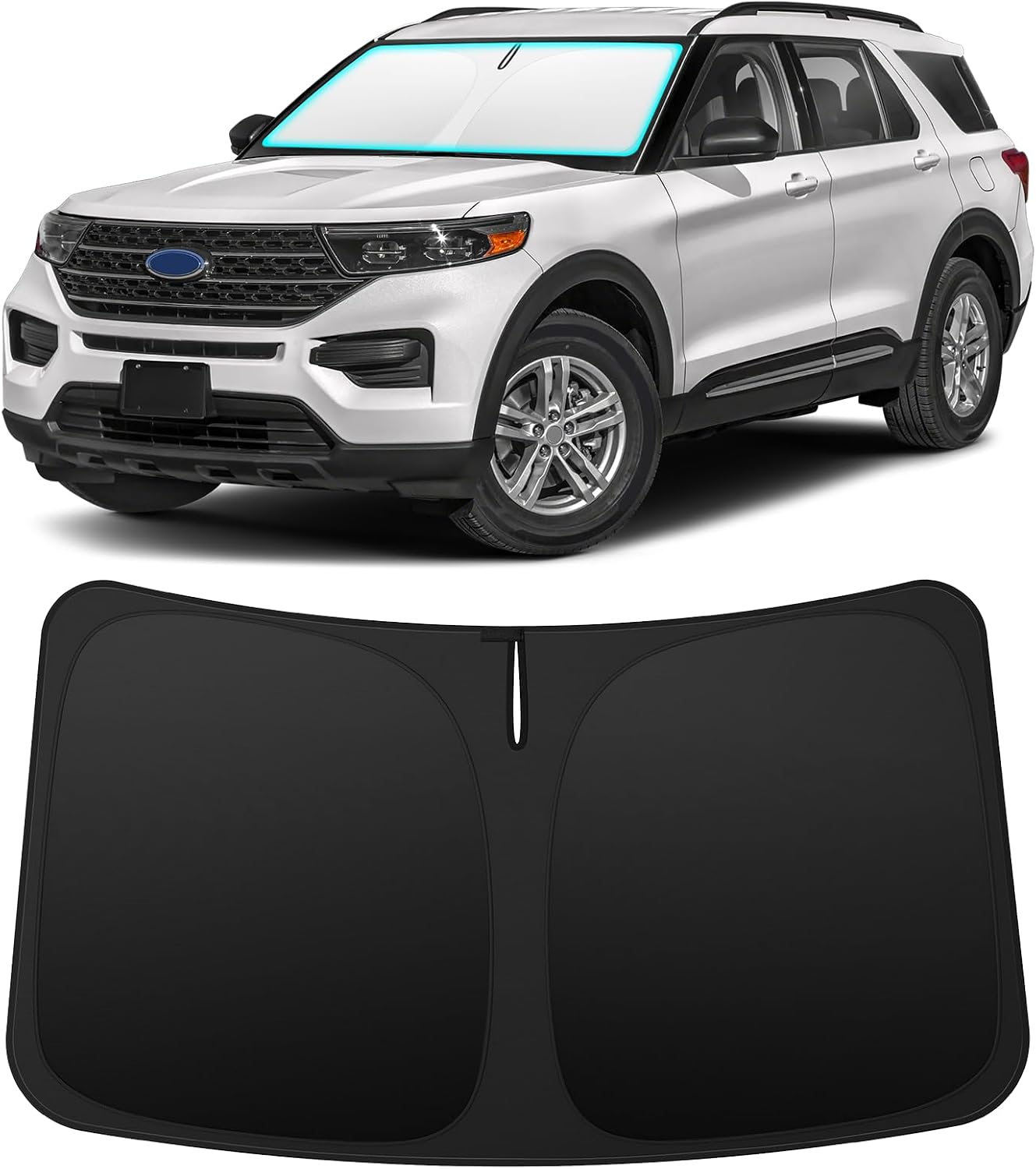 INSAUTO Custom Fit Windshield Sun Shade for Nissan Frontier 2005-2021