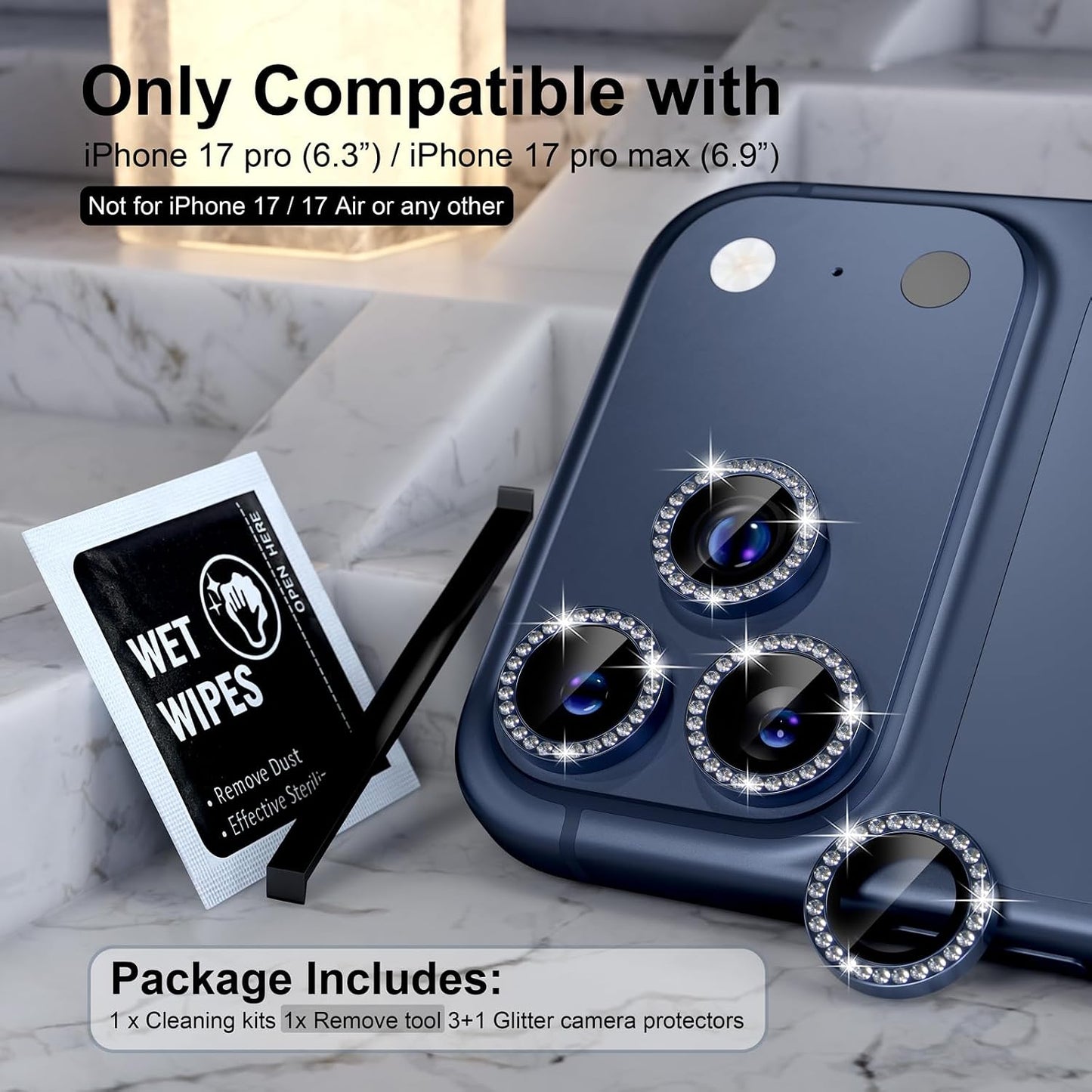 Choiche for iPhone 16 Pro/iPhone 16 Pro Max Camera Lens Protector
