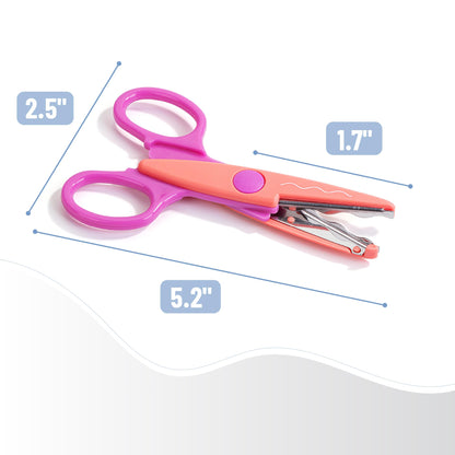 Mr. Pen- Craft Scissors Decorative Edge, 6 Pack, Bright Zig Zag Scissors