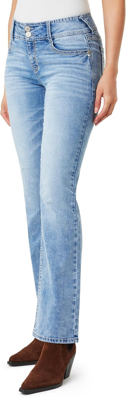 WallFlower Luscious Curvy Bootcut Jeans for Women, Sizes 0-24