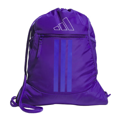 adidas Alliance Sackpack – Drawstring Backpack for Sports, Small Gym Bag, Preloved Teal Green/Black/3, OSFA