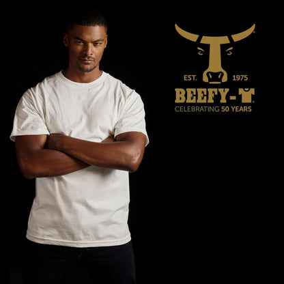 Hanes Men's Beefy-T Cotton Crewneck T-Shirt, 2-Pack, Big & Tall Sizes
