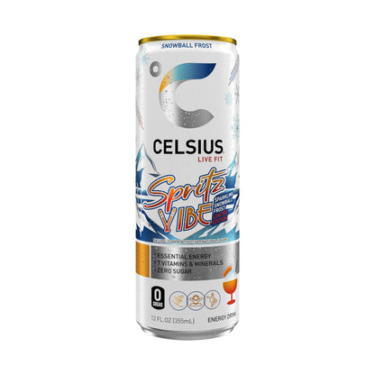 CELSIUS Sparkling Tropical Vibe, Functional Essential Energy Drink 12 Fl Oz (Pack of 12)