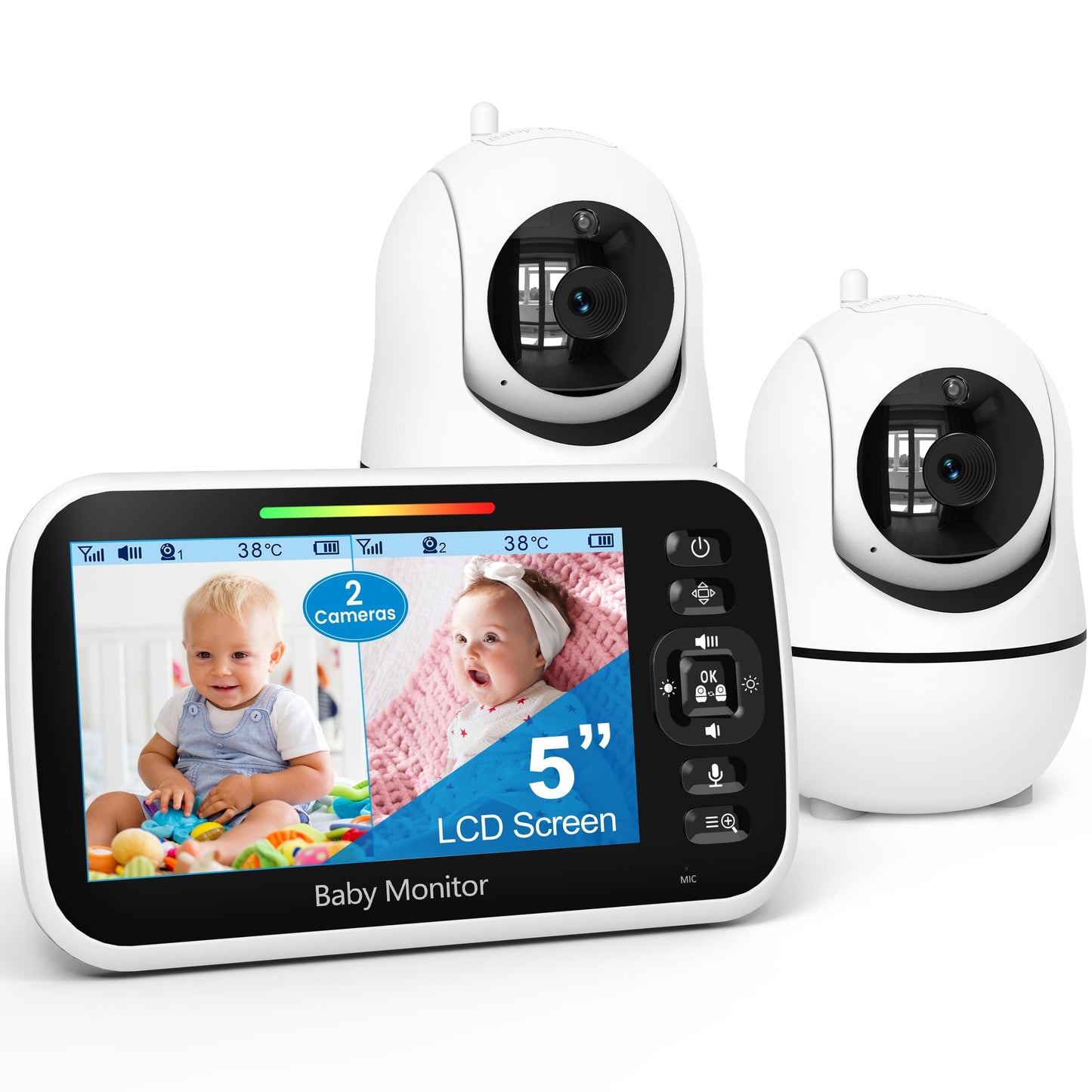 GoodBaby 5" Baby Monitor with Camera and Audio No WiFi