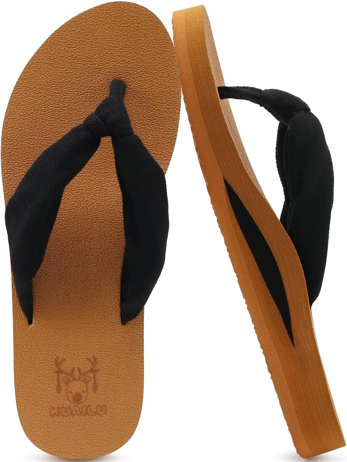 KuaiLu Flip Flops for Women with Arch Support Summer Beach Thong Sandals