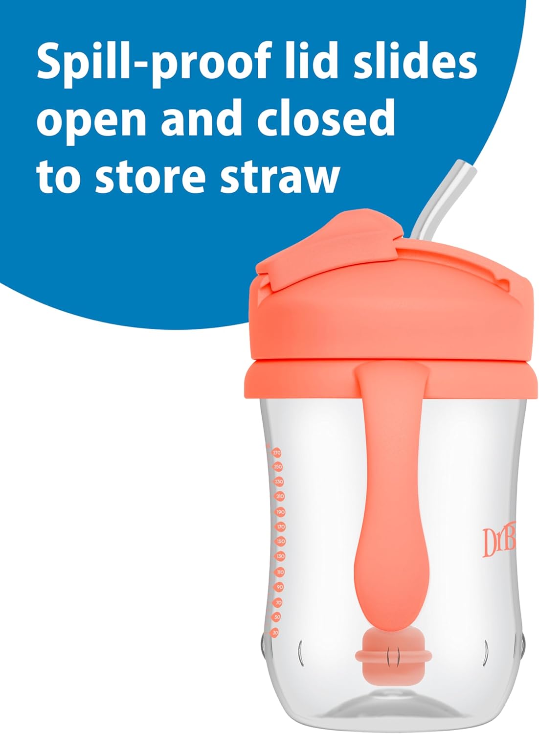 Dr. Brown's Milestones Baby's First Straw Cup, Blue, 1-Pack