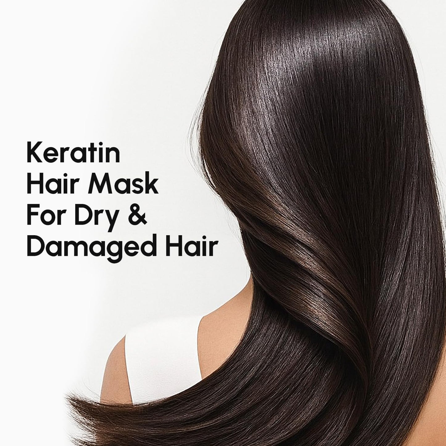 MAREE Deep Conditioning Hair Mask for Damaged Hair Treatment – Keratin Hair Care for Hydrating Growth Repair Moisturizing – Dry Curly Color Refreshing – 10 Fl Oz, White