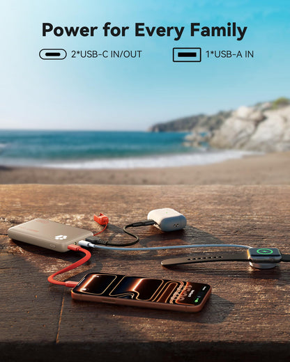 INIU 10000mAh 45W Fast Charging Portable Charger, Smaller Travel Power Bank