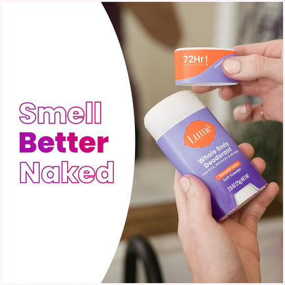 Lume Whole Body Deodorant - Solid Stick - 2.6 oz, 2 pk (Soft Powder)