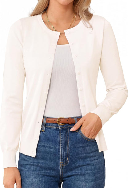 GRACE KARIN Knit Cardigan Sweaters for Women Lightweight Fall Outfits 2026