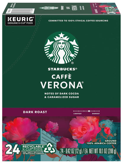 Starbucks K-Cup Coffee Pods, Dark Roast Hot or Iced Coffee, French Roast, 96 Keurig Pods