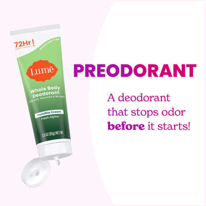 Lume Whole Body Deodorant - Cream Tube - 3 oz (Clean Tangerine)
