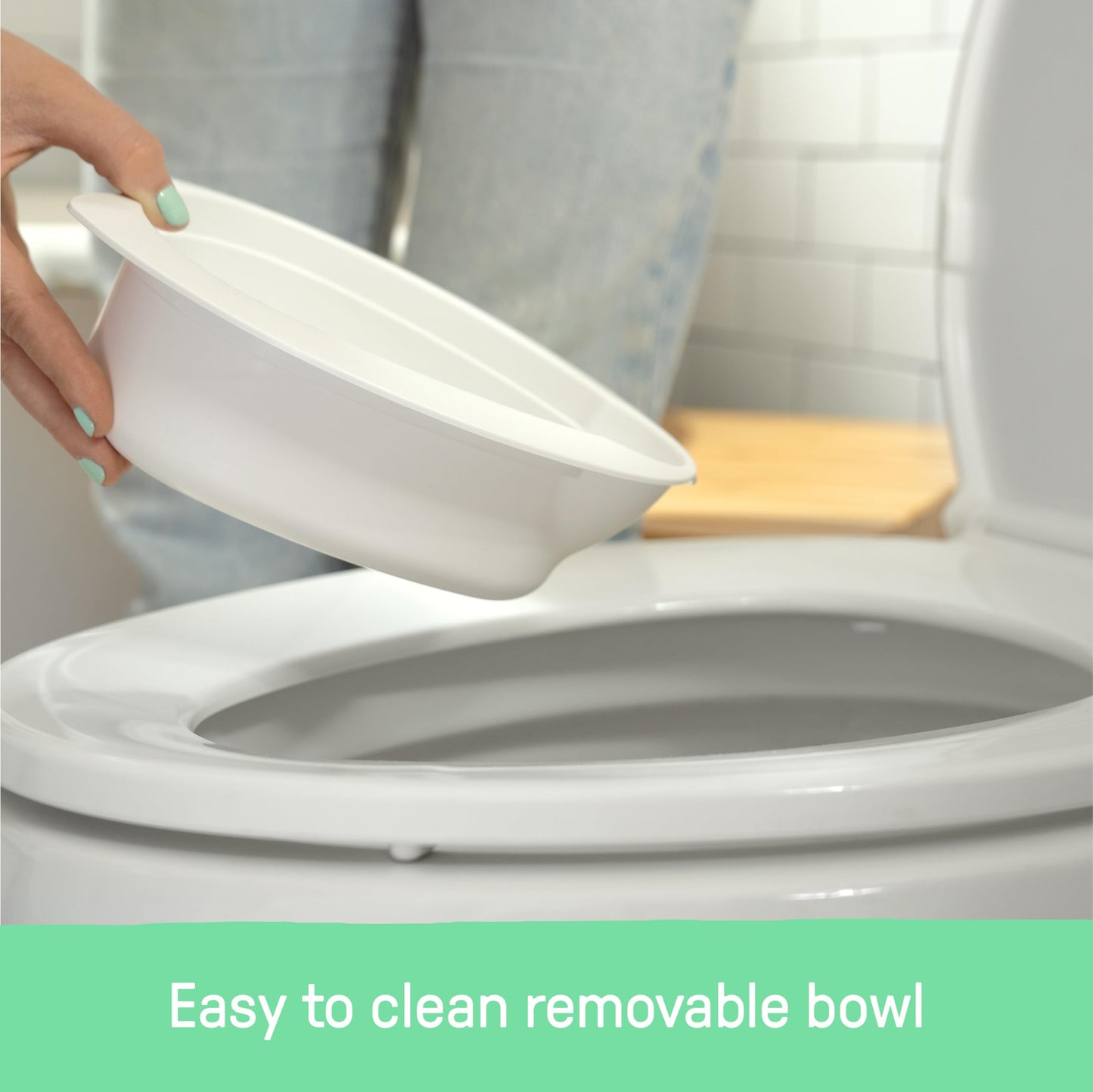 Ingenuity My Size Potty Pro 2-in-1 Potty Training Toilet, Floor Potty with Removable Potty Seat for Standard Toilets, Realistic Flushing Sound, for Toddlers Ages 18+ Months, Up to 50 lb