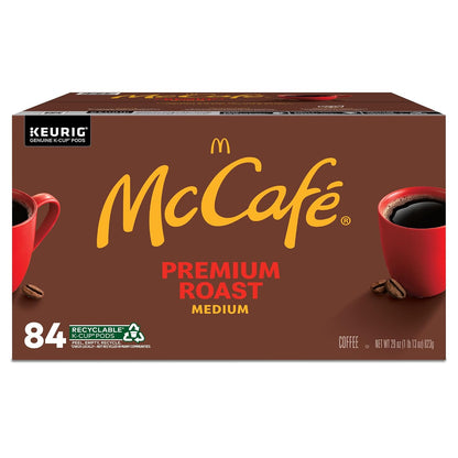 McCafe Premium Roast Coffee, Single Serve Keurig K-Cup Pods, Medium Roast, 84 Count
