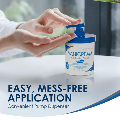 Vanicream Moisturizing Cream, Body & Face Moisturizer, 16 Oz Pump Dispenser