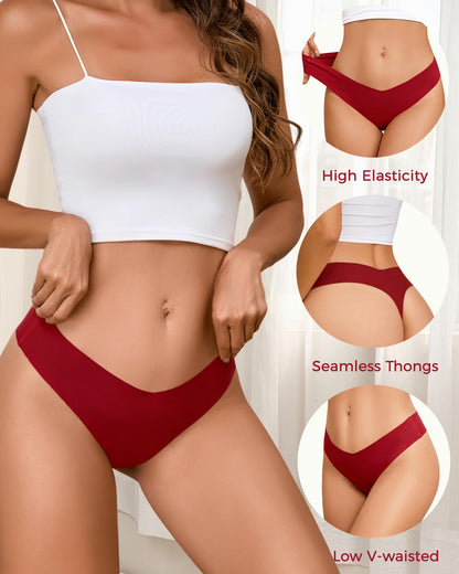 Take Talk Underwear Womens 9 Pack Seamless Thongs No Show Workout Panties