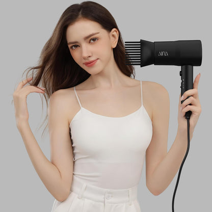 AINA Diffuser Hair Dryer Full-Featured Blow Dryer 110V/1600W(Ash Grey)
