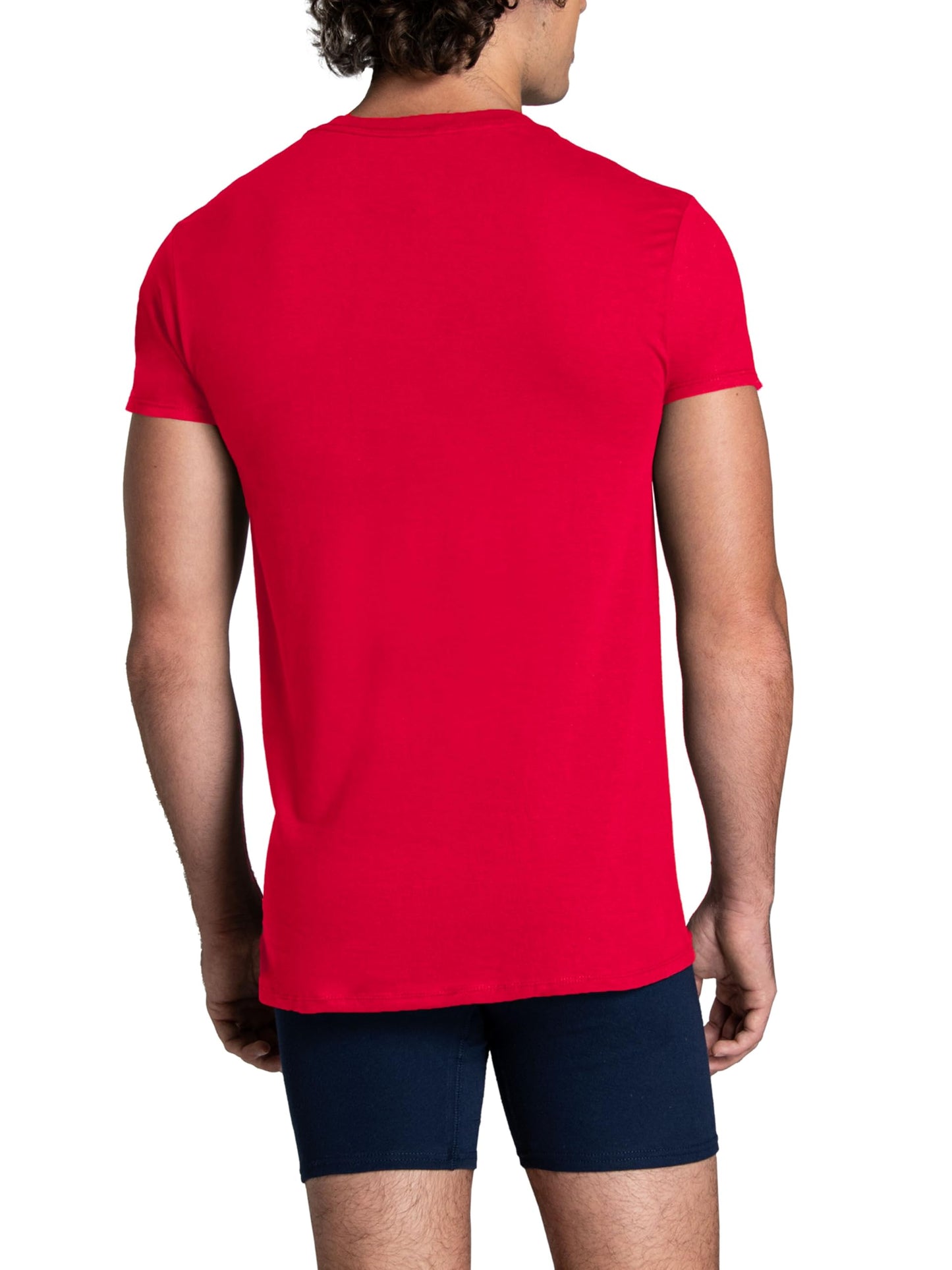 Fruit of The Loom Men's Crew Tee Undershirts, Moisture Wicking & Tag Free, Also Available in Big & Tall