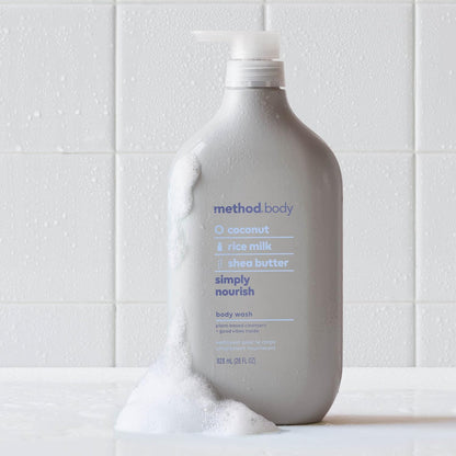 Method Body Wash, Island Mist-Leaves Skin Feeling Soft & Moisturized, Made Without Parabens, Notes of Hibiscus, Mango Nectar & Passion Fruit, 28 fl oz