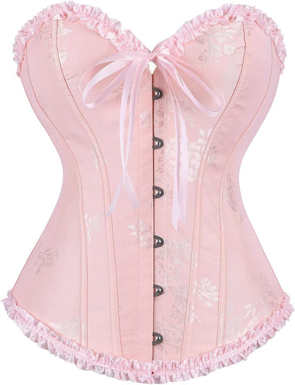 frawirshau Women's Overbust Costume Corset Renaissance Victorian