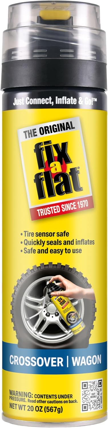 Fix-A-Flat Tire Repair, 16 oz, 2-Pack | Emergency Use | Eco-Friendly Formula | For Standard Tires | Universal Fit
