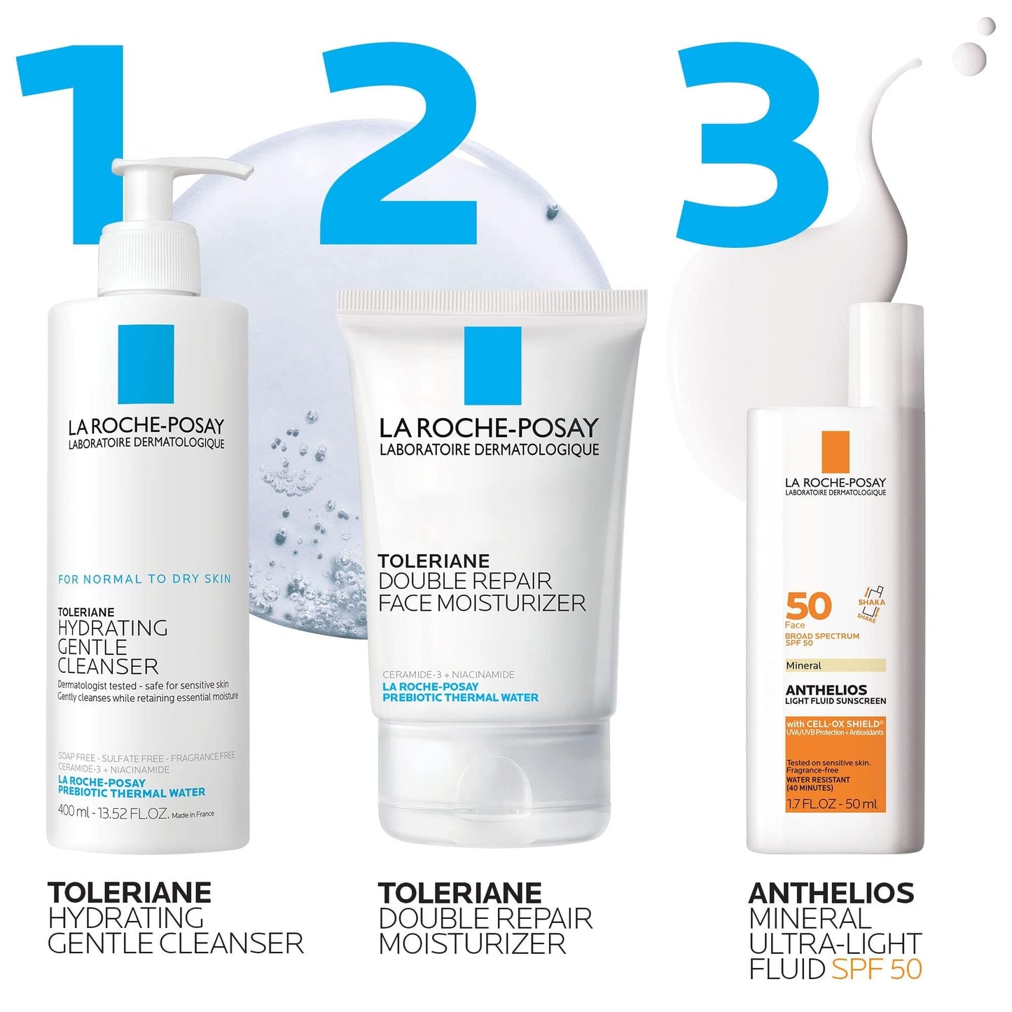 La Roche-Posay Anthelios Mineral Light Fluid Sunscreen for Face in 5 shades