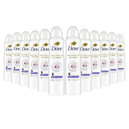 Dove Invisible Antiperspirant Dry Spray Clear Finish 3PK 3.8 oz