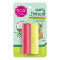 eos 100% Natural Lip Balm - Strawberry Sorbet and Pomegranate Raspberry, All-Day Moisture, Lip Care Products, 0.14 oz, 2-Pack