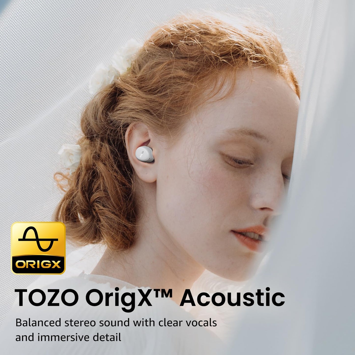 TOZO A1 Wireless Earbuds Bluetooth 5.3 Light Weight in Ear Headphones