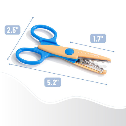 Mr. Pen- Craft Scissors Decorative Edge, 6 Pack, Bright Zig Zag Scissors