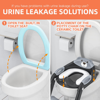 Potty Training Toilet for Toddlers, 2-in-1 Potty Training seat, Anti-Slip