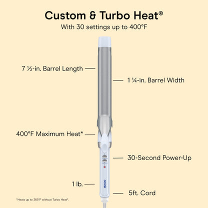 Conair Curling Iron, Double Ceramic, 1" Barrel, White/Rose Gold