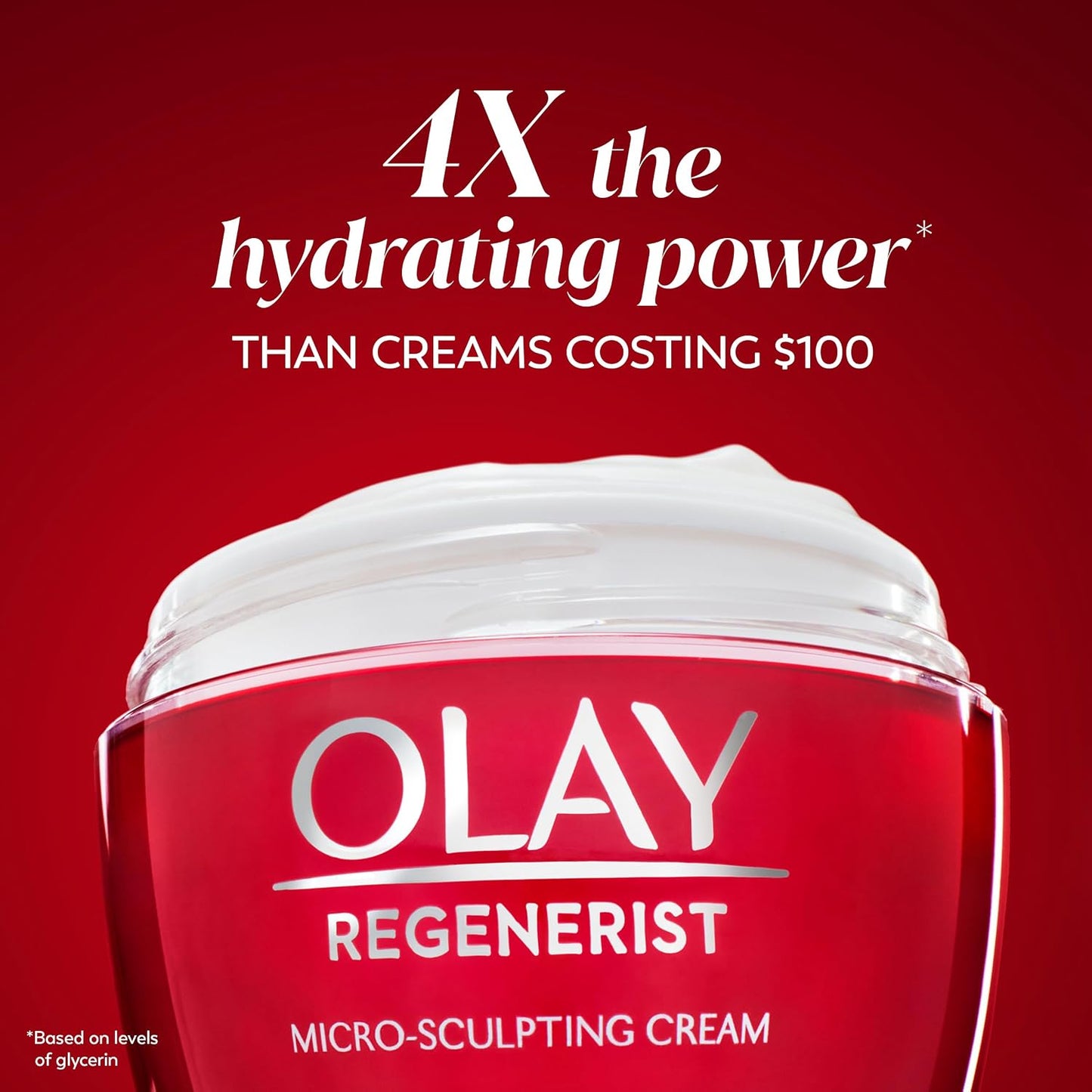 Olay Face Moisturizer, Regenerist Micro-Sculpting Facial Cream for Women - Anti-Aging, Anti-Wrinkle, Firming Skin Care - Triple Collagen Cream, Peptide Moisturizer, Hyaluronic Acid, Niacinamide, 1.7oz