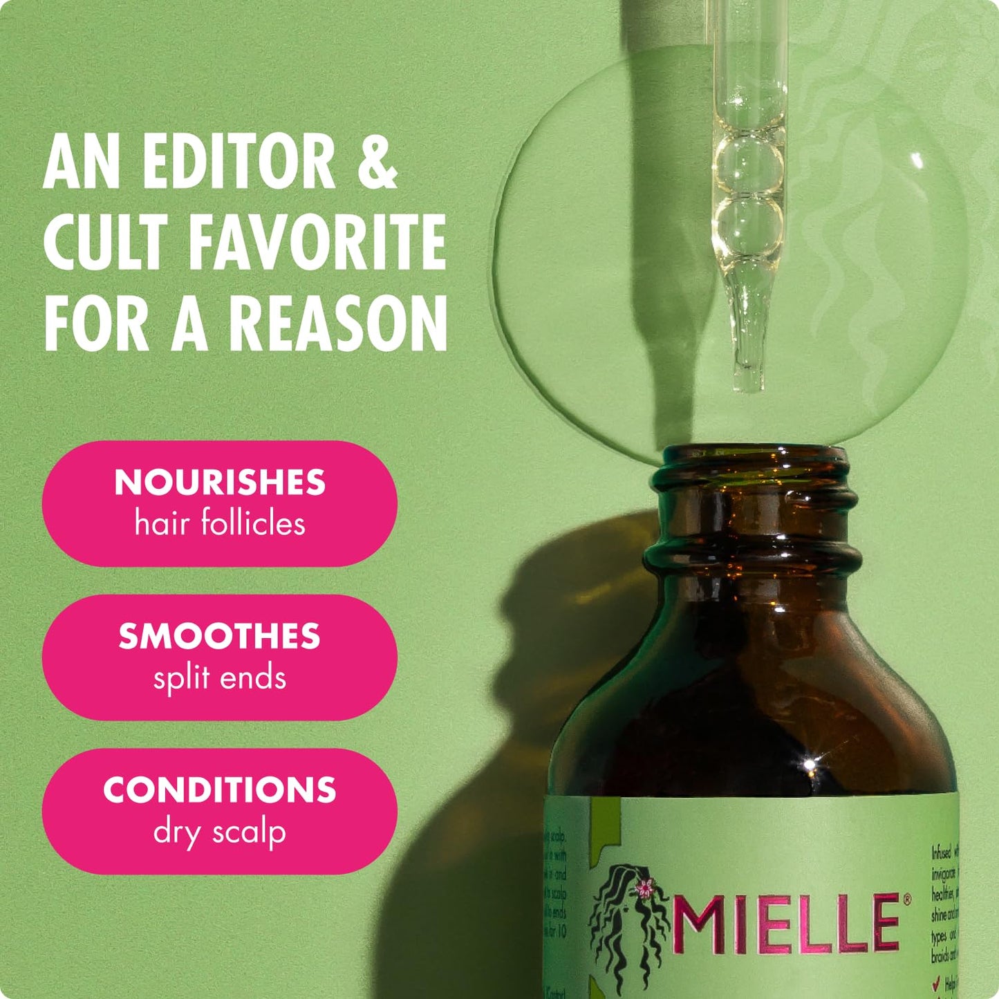 Mielle Organics Rosemary Mint Hair Oil with Biotin, 2 oz