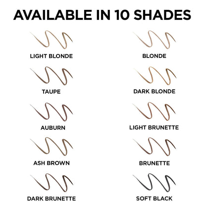 L'Oreal Paris Makeup Brow Stylist Definer Waterproof Eyebrow Pencil, Ultra-Fine Mechanical Pencil, Draws Tiny Brow Hairs and Fills in Sparse Areas and Gaps, Brunette, 0.003 Ounce (Pack of 2)