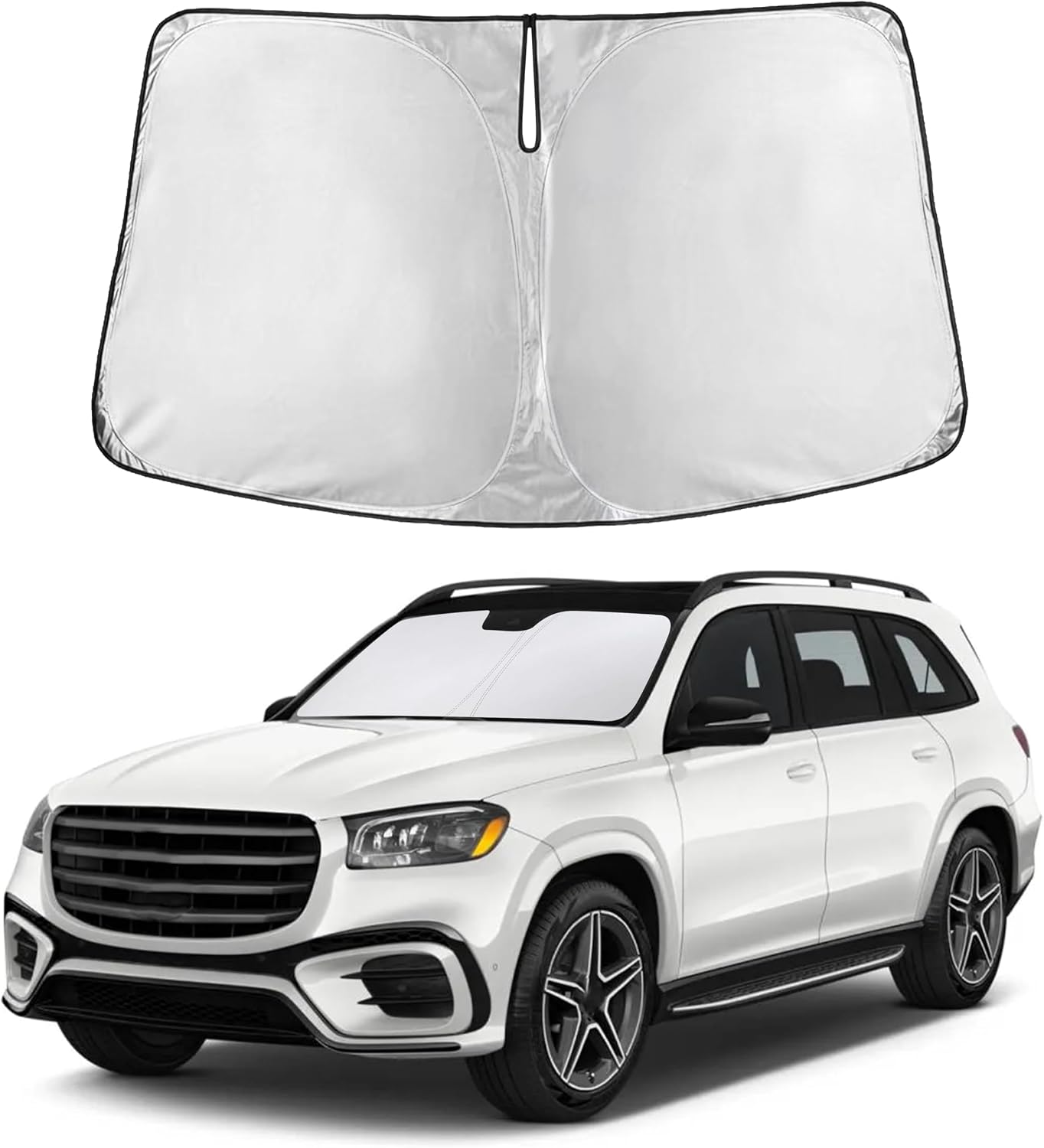 Autovir Windshield Sun Shade, 2017-2026 Tesla Model 3 & Y, 280T Visor Shade